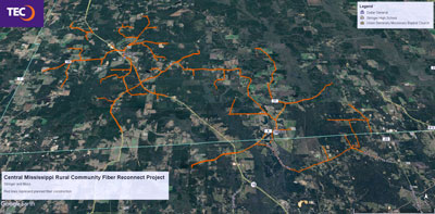 Central MS Rural Community Fiber Reconnect Project
